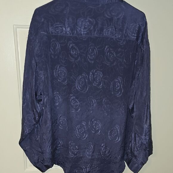 Jonathan Martin Blue Long Sleeve Button Down Shirt - Picture 5 of 5